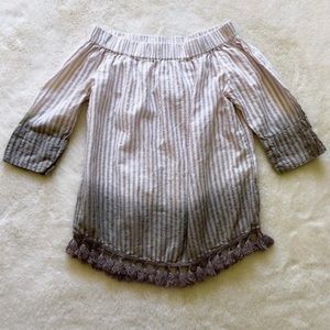 Hannah ombré off the shoulder blouse